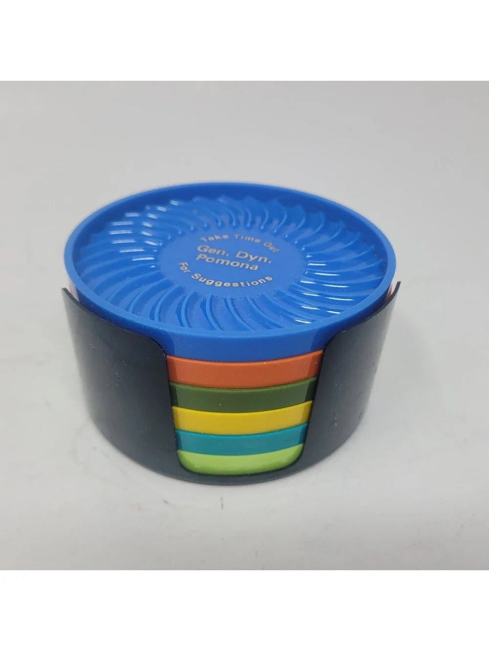 Vintage General Dynamics Pomona Ritepoint Coasters Set of 6 Aviation Aerospace